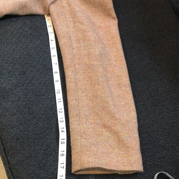 Talbots Plus Size Wool Blend Tan Tweed One Button 3 Pocket Blazer Jacket-16 - Picture 12 of 15